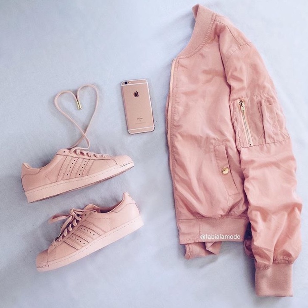 Fashion Nova pink bomber jacket